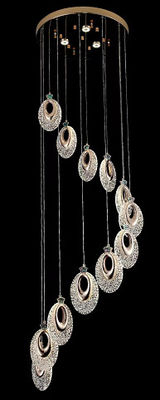 Customized Ultra Long Duplex Home Chandelier Light With AC 165-265V Input Voltage And 50000 Hours Lifespan