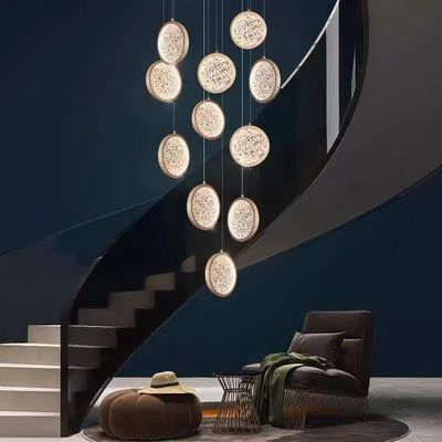 Luxury Hotel Lobby Decorative Gold Big Size Customized Modern Led Ceiling Chandelier