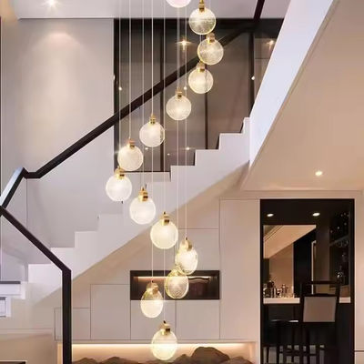 Indoor LED Pendant Lighting Modern Crystal Bedroom Hanging Light With Aluminum And Clear Crystal