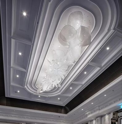 Light Luxury Simple Non-standard Engineering Lamp Glass Staircase Chandelier Hotel Lobby Sales Department Sand Table Crystal Lamp