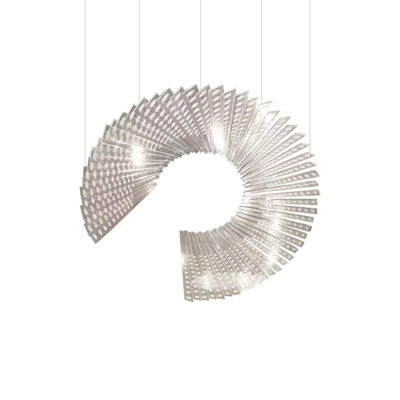 Modern Luxury Unique Glass Engineering Non-customized Large Chandelier Lighting Interior Decoration Chandelier Light