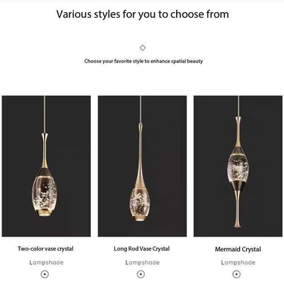 Villa Duplex Staircase Chandelier Long Chandelier Light Luxury Mermaid Crystal New Small Apartment Revolving Chandelier