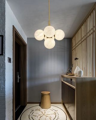 Luminous Balloon Spanish Marble Pendant Lamp Decor Villa Living Room Magic Bean Bubble Marble Chandelier Grape Cluster