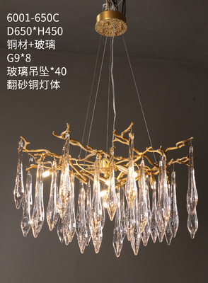 Home Decor Pendant Lamp Living Room Bedroom Villa Lobby Chandelier Tree Branch Crystal Latest Design American Style Elegant LED