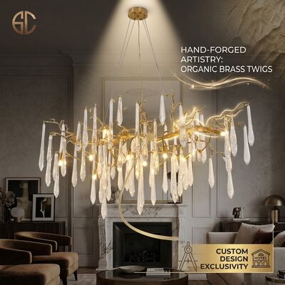 Grand Foyer Cascade Crystal Chandelier Multi Tier Ceiling Fixture Stunning For High Ceiling Atrium Hotel Entrance