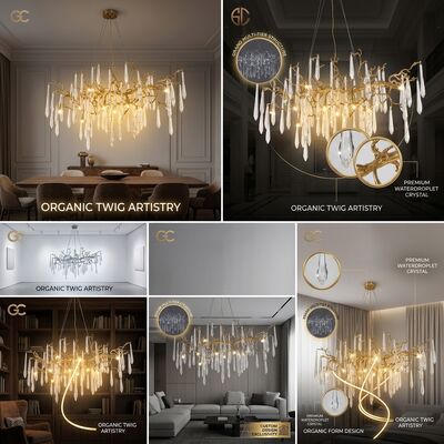 Resort Aluminum Louver Chandelier Weather Resistant Pendant Light Suitable For Seaside Villa Terrace Hotel