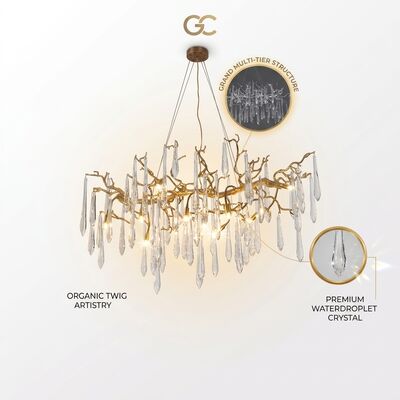 Luxury Club Statement Chandelier Sculptural Art Pendant Light Grand Ambience Creative For Nightclub Bar Lounge