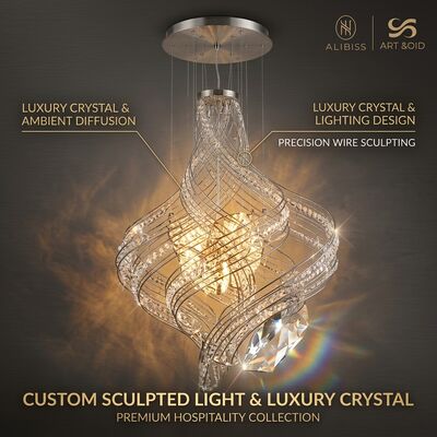 Artistic Glass Maple Leaf Chandelier Simple Modern Pendant Light For Banquet Hall Villa Project Decor
