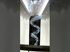 Big Huge Huge Custom Pendant Lights 9500lm Prefabricated Villa Luxury Pendant Ceiling Lights For Yo