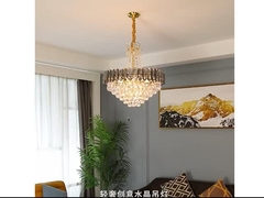 gold  crystal Pendant Chandelier Lights
