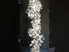 Ceramic Ginkgo Leaf Pendant Chandelier Lights