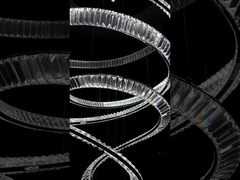 High Quality Hotel Lobby Staircase Crystal Pendant Chandelier