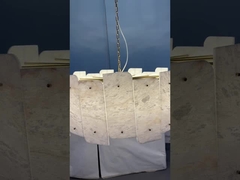 White Spanish Marble Pendant Light Alabaster Ceiling Lamp