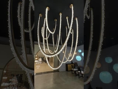 lobby crystal chandelier