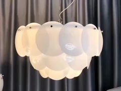 French style light luxury living room marble chandelier
