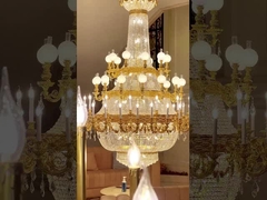 High Quality Brass Commercial Chandelier Lighting E14 Light Source