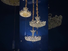 Lamp Crown Crystal Lamp Bright Living Room Dining Room Villa Hotel Crystal Chandelier