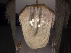 Hotel Metal Tassels Chandelier Stair Ceiling Lights