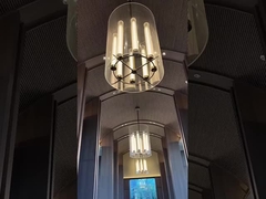 White Magnolia Flower Glass Custom Chandelier For High End Hotel Banquet Hall