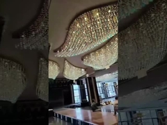 Polishing Metal Material LED Contemporary Round Chandelier 20 - 30m²