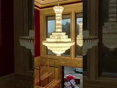 Nordic Style Acrylic Staircase Pendant Light For High Living Room And Bedroom