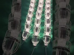 Modern White Flower Chandelier Magnolia Petals Light Ceramic Branch Tree LED Pendant
