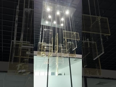 Modern Cloud Stone Large Geometric Art Ceiling Lamp Hotel Hotel Lobby Catering Sales Office Engineer