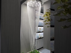 Non-standard Project Chandelier Hotel Sales Department Sandpan Lobby Light Luxury Tea Acrylic Lighti