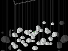 Custom Non-Standard Cobblestone Glass Chandelier Hotel Lobby Sand Table Shape Atmoseric Lamp Sales C