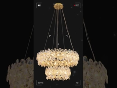 Modern Fashion Industrial Vintage Led Hanging Lighting Pendant Light Lamp Hotel Crystal Light New St