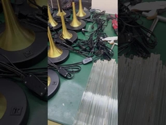 LED Light Source Art Glass Iron Aluminum Modern Hotel Lobby Banquet Custom Large Circular Golden Met