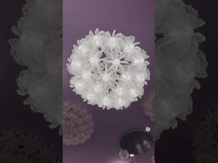 Contemporary Crystal Customized Design Lotus Flower Large Chandelier Pendant Light For Hotel Lobby
