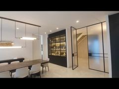 Custom Hotel Lobby Chandelier Petal Pendant Rectangular Crystal String Creative LED Crystal Ceiling