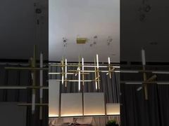 Modern Large Flush Mount Rectangle K9 Crystal Chandelier Lobby Pendant Light Banquet Hall Chandelier