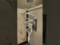Customization Luxury Spanish Marble Alabaster LED Pendant Chandeliers