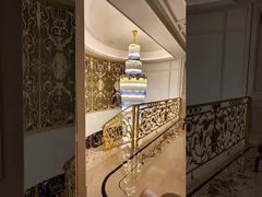 Modern Crystal Chandelier 6 M Pearl Necklace Chandelier Luxury For Living Room