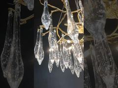 Modern White Magnolia Petals Ceramic Branch Tree LED Pendant Light Project Pendant Lamp For Living R