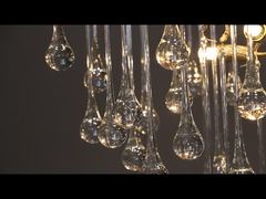 ecoration Chandelier Duplex Living Room Leaf Branch Crystal Chandelier Round Villa Hotel 