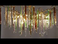 A Closer Look: Hotel Project Decoration Staircase Hanging Pendant Lighting Crystal Chandelier
