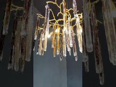 A Closer Look: Smoky Diamond Shaped Crystal Chandelier Ceiling Light E14 High Brightness