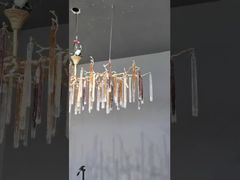 A Closer Look: Transparent Clear Custom Pendant Lights Crystal Raindrop Chandeliers AC110V