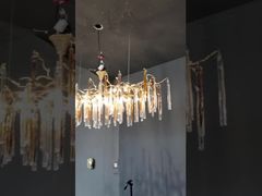 Introduce OEM ODM Glass Disc Custom Pendant Lights Electroplating Polishing AC110V To 250V For You