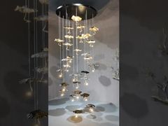 Elegant White Magnolia Chandelier for Luxury Spaces