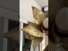 Luxury Glass Maple Leaf Chandelier for Hotels