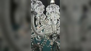 Custom Modern Leaf Glass Pendant Lights Villa Hotel Lobby Project Texture Twisted