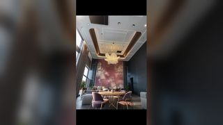 Champagne Gold High End Artistic Chandeliers For Art Exhibitions