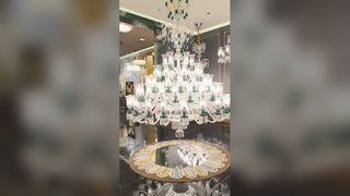 Custom Glass Chandeliers For High Ceilings