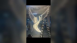 Big Huge Huge Custom Pendant Lights 9500lm Prefabricated Villa Luxury Pendant Ceiling Lights