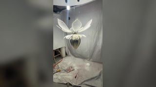 Marble Hemisphere Wall Lamp Matt Beads Decoration Hotel Villa Restaurant Background Luminous Waterme