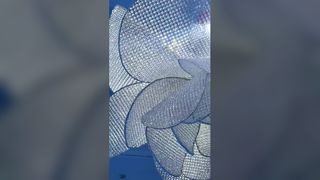 Tricolor Triangular Modern Crystal Chandelier Gold Finish Multiple Processes